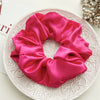Wholesale Fabric Solid Color High Elastic Simple Handmade Women's Hair Ring