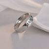 Wholesale Family Ring Titanium Steel Geometric Polished