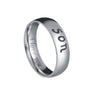 Wholesale Family Ring Titanium Steel Geometric Polished