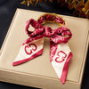Wholesale Fashion Accessories Stainless Steel Electroplated Satin Printed Ribbon Bow Leopard Print Fabric Wrapped Ring Bracelet Plants And Flowers Style