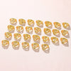 Wholesale Fashion Adjustable Ring Copper Inlaid Gold With Letters Pattern For Women