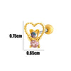 Wholesale Fashion Allmatch Cartilage Puncture Ear Bone Nail Copper Flower Design