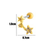 Wholesale Fashion Allmatch Cartilage Puncture Ear Bone Nail Copper Flower Design