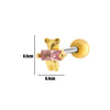 Wholesale Fashion Allmatch Cartilage Puncture Ear Bone Nail Copper Flower Design
