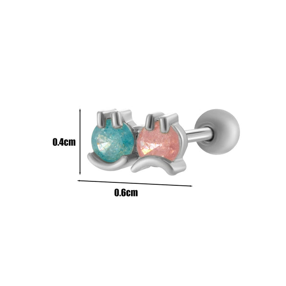Wholesale Fashion Allmatch Cartilage Puncture Ear Bone Nail Copper Flower Design