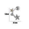 Wholesale Fashion Allmatch Cartilage Puncture Ear Bone Nail Copper Flower Design
