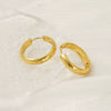 Wholesale Fashion Allmatch Geometric 316L Stainless Steel Electroplated Earrings For Women