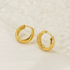 Wholesale Fashion Allmatch Geometric 316L Stainless Steel Electroplated Earrings For Women