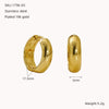 Wholesale Fashion Allmatch Geometric 316L Stainless Steel Electroplated Earrings For Women