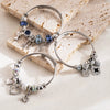 Wholesale Fashion Alloy Bracelet With Diamond Key Flower Love Pendant Geometric Heart Styling