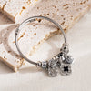 Wholesale Fashion Alloy Bracelet With Diamond Key Flower Love Pendant Geometric Heart Styling