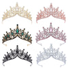 Wholesale Fashion Alloy Rhinestone Electroplating Point Drill Crown For Women