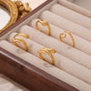 Wholesale Fashion Animal Snakeshaped 316L Stainless Steel Goldplated Ring Jewelry For Women