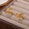 Wholesale Fashion Animal Snakeshaped 316L Stainless Steel Goldplated Ring Jewelry For Women