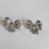 Wholesale Fashion Bow Stainless Steel Electroplated Women's Earrings With Simple Style