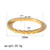 Wholesale Fashion Bracelet Stainless Steel French Retro Geometric Open Electroplated