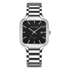 Wholesale Fashion Casual Square Waterproof Luminous Quartz Watch For Men With Stainless Steel Strap And Buckle And Alloy Case
