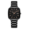 Wholesale Fashion Casual Square Waterproof Luminous Quartz Watch For Men With Stainless Steel Strap And Buckle And Alloy Case