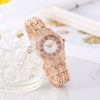 Wholesale Fashion Casual Universal Watch Alloy Shell Round Dial Quartz Watch With Diamond Embedded