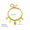 Wholesale Fashion Chic Titanium Steel Geometric White Cubic Bracelet 18K Gold Plated For Women