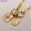 Wholesale Fashion Clavicle Chain Necklace Copper Electroplated Geometric Heart Shape