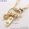 Wholesale Fashion Clavicle Chain Necklace Copper Electroplated Geometric Heart Shape