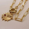 Wholesale Fashion Clavicle Chain Necklace Copper Electroplated Geometric Heart Shape