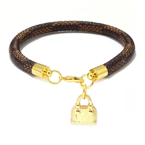 Wholesale Fashion Commuter Bracelet Copper Striped Geometric Gold Plated Accessories Jewelry For Women And Unisex