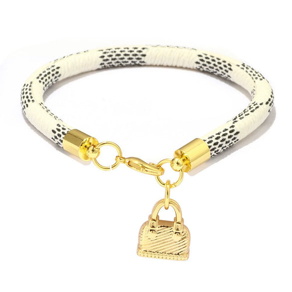 Wholesale Fashion Commuter Bracelet Copper Striped Geometric Gold Plated Accessories Jewelry For Women And Unisex