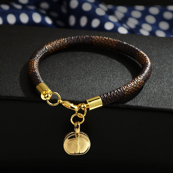 Wholesale Fashion Commuter Bracelet Copper Striped Geometric Gold Plated Accessories Jewelry For Women And Unisex