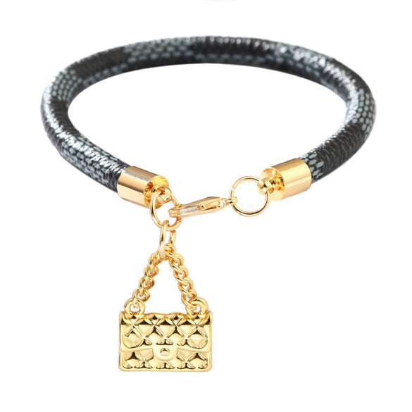 Wholesale Fashion Commuter Bracelet Copper Striped Geometric Gold Plated Accessories Jewelry For Women And Unisex