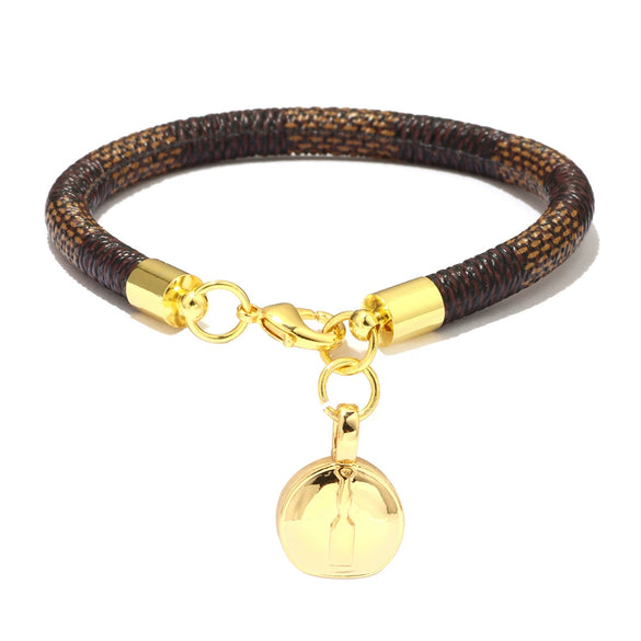 Wholesale Fashion Commuter Bracelet Copper Striped Geometric Gold Plated Accessories Jewelry For Women And Unisex