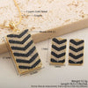 Wholesale Fashion Commuter Copper Goldplated Geometric Heartshaped Pendant Necklace And Earring Set
