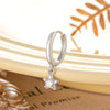 Wholesale Fashion Copper Inlaid Starshaped Zircon Earrings Unisex