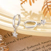 Wholesale Fashion Copper Inlaid Starshaped Zircon Earrings Unisex