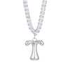 Wholesale Fashion Copper Zircon Necklace With Letters Numbers Text Pattern And Electroplating Cuban Chain Pendant