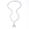 Wholesale Fashion Copper Zircon Necklace With Letters Numbers Text Pattern And Electroplating Cuban Chain Pendant