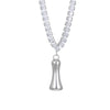 Wholesale Fashion Copper Zircon Necklace With Letters Numbers Text Pattern And Electroplating Cuban Chain Pendant