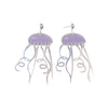 Wholesale Fashion Creative Acrylic Earrings With Colorful Jellyfish Pattern For Women