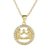 Wholesale Fashion Creative Copper Alloy Inlaid Zircon Constellation Geometric Pendant Ochain Necklace For Women