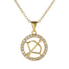 Wholesale Fashion Creative Copper Alloy Inlaid Zircon Constellation Geometric Pendant Ochain Necklace For Women
