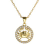 Wholesale Fashion Creative Copper Alloy Inlaid Zircon Constellation Geometric Pendant Ochain Necklace For Women