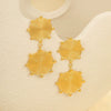 Wholesale Fashion Creative Geometric Titanium Steel And Stainless Steel Gold Plated Earrings