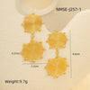 Wholesale Fashion Creative Geometric Titanium Steel And Stainless Steel Gold Plated Earrings