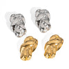 Wholesale Fashion Creative Interlaced Exaggerated Personality Versatile Stainless Steel Earrings For Women With Pvd Furnace Vacuum Real Gold Plating