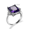 Wholesale Fashion Creative Jewelry Rings For Women Colorful Zircon Copper Geometric Electroplated