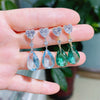 Wholesale Fashion Crystal Zircon Drop Shape Copper Earrings