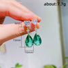 Wholesale Fashion Crystal Zircon Drop Shape Copper Earrings