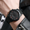 Wholesale Fashion Digital Men's Watch With Canvas Strap And Round Dial Metal Case Pin Buckle Ordinary Glass Mirror Leisure Style