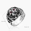 Wholesale Fashion Domineering Stainless Steel Lion Head Ring For Men Titanium Steel Polished